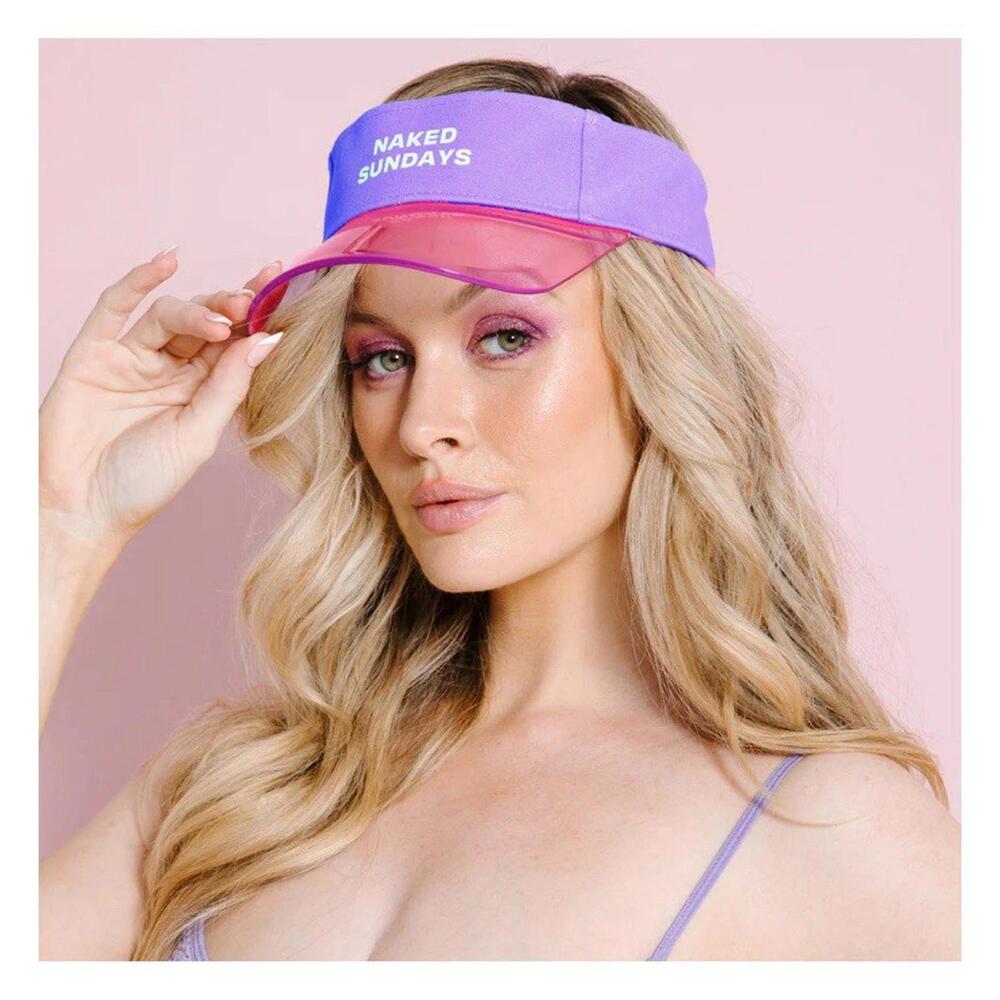 Naked Sundays Fashion Visor Pink Purple Summer Hat Unisex